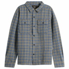 RRL Men's Matlock Check Shirt in Rl-811 Blue/Grey