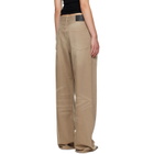 R13 Tan Damon Pleated Jeans
