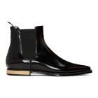 Dolce and Gabbana Black Hardware Heel Boot