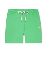 Acne Studios - Forge Logo-Appliquéd Cotton-Jersey Drawstring Shorts - Green