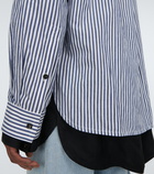 Bottega Veneta - Pinstriped cotton and linen shirt