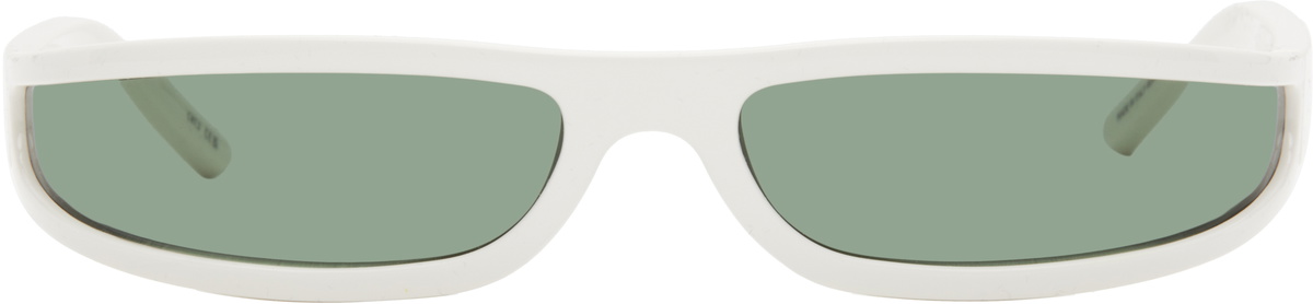 Rick Owens White Temple Fog Sunglasses