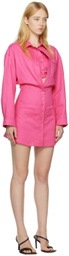 Jacquemus Pink 'La Robe Baunhilha' Minidress