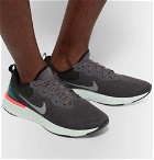 Nike Running - Odyssey React Flyknit Sneakers - Charcoal