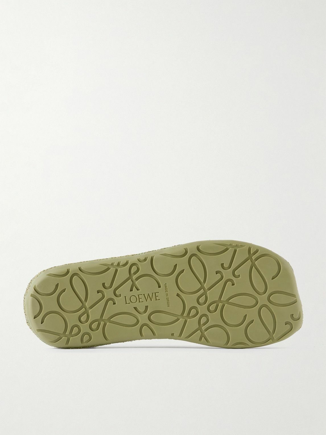 LOEWE - Paula's Ibiza Suede Espadrilles - Gray