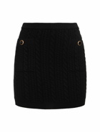 ALESSANDRA RICH Wool Knit Mini Skirt