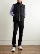 TOM FORD - Leather-Trimmed Quilted Shell Gilet - Black