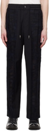 Feng Chen Wang Black Paneled Trousers