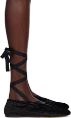 Moschino Black Duck Ballerina Flats