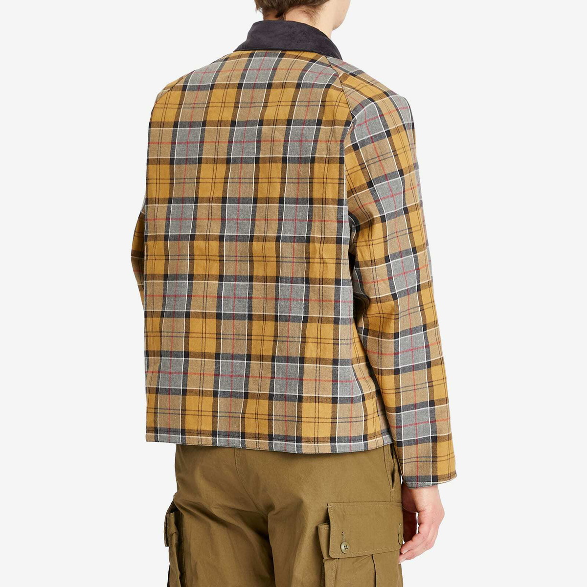 Barbour Men's OS Reversible Transporter Jacket in Ashpalt Grey Barbour