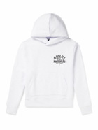 AMIRI - Logo-Print Cotton-Jersey Hoodie - White