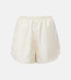 Loulou de Saison Cabo silk satin shorts