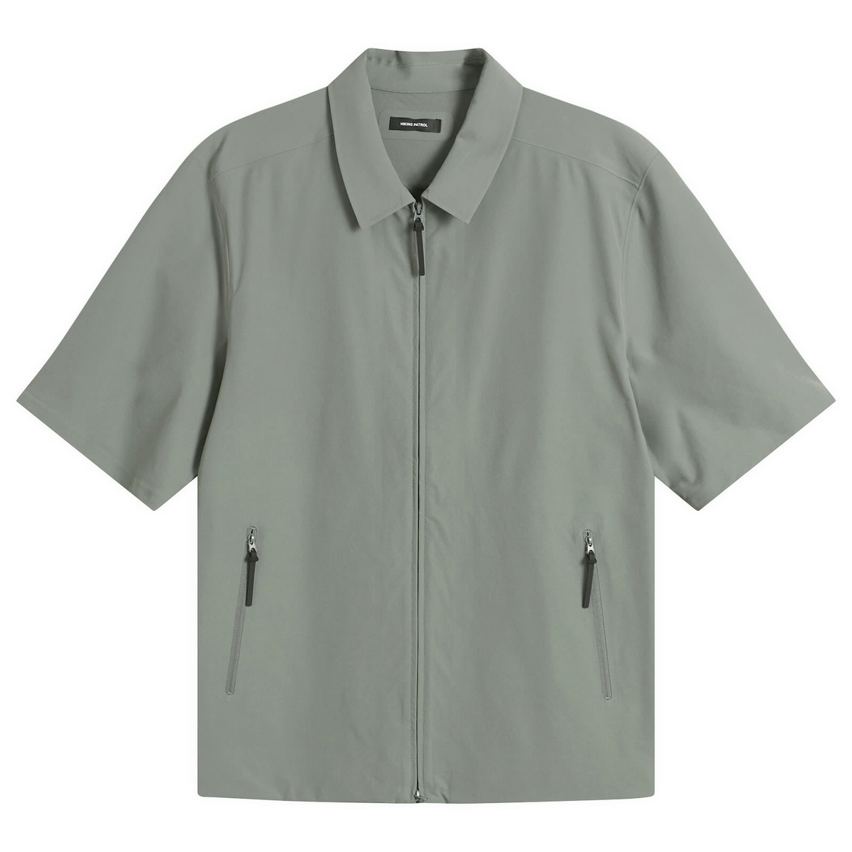 Hiking Patrol Men's Edge LT Softshell Technical Short Sleeve Shirt in Pine Mist