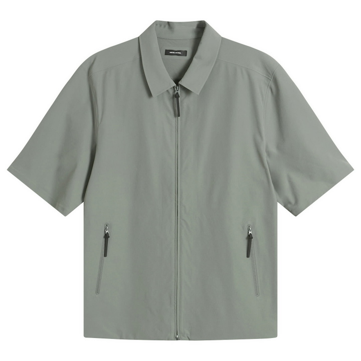Photo: Hiking Patrol Men's Edge LT Softshell Technical Short Sleeve Shirt in Pine Mist