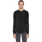 Balmain Black and Silver Lurex Sweater