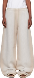 Alexander Wang Gray Crystal Washed Terry Sweatpants