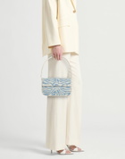 Staud Tommy Beaded Bag Womens Handbag in Blue