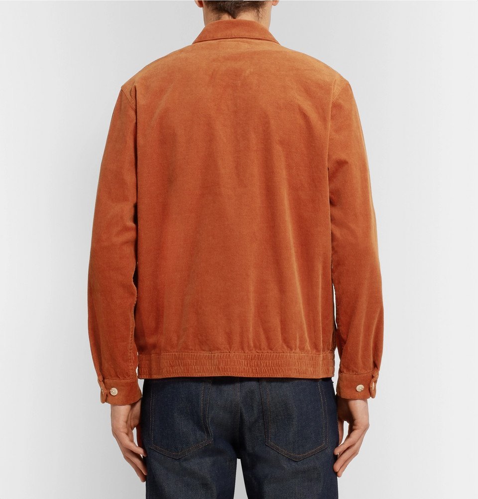 Beams Plus - Cotton-Blend Corduroy Blouson Jacket - Orange Beams Plus