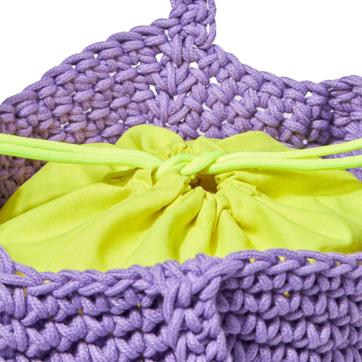 MC2 Saint Barth Rope Violet Crochet Shoulder Bag