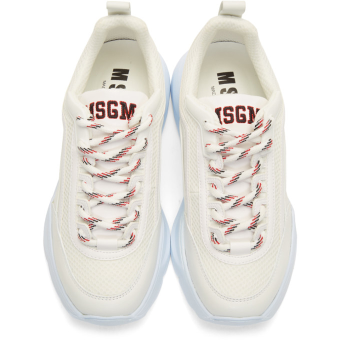 MSGM White College Hiking Sneakers MSGM