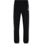 Moncler Genius - Undefeated Tapered 2 Moncler 1952 Logo-Print Fleece-Back Cotton-Jersey Sweatpants - Black