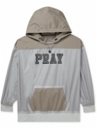 Comfy Outdoor Garment - Logo-Embroidered Reversible Shell Hoodie - Gray
