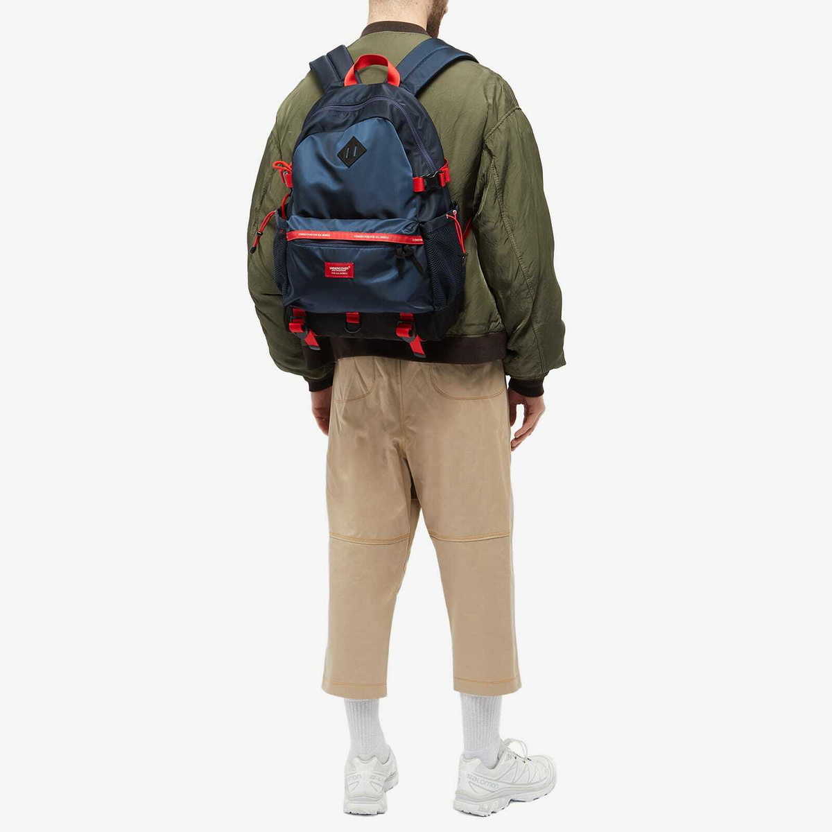 Undercover Men's Nylon Backpack in Navy Undercover