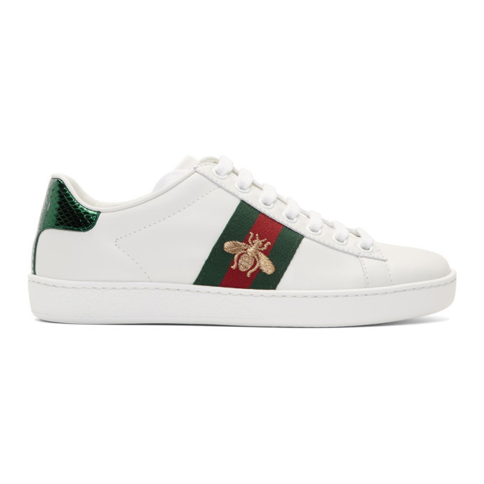 Photo: Gucci White Bee New Ace Sneakers