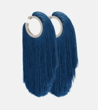 Alaïa Fringed hoop earrings