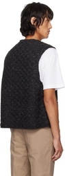 visvim Gray Knit Reversible Vest