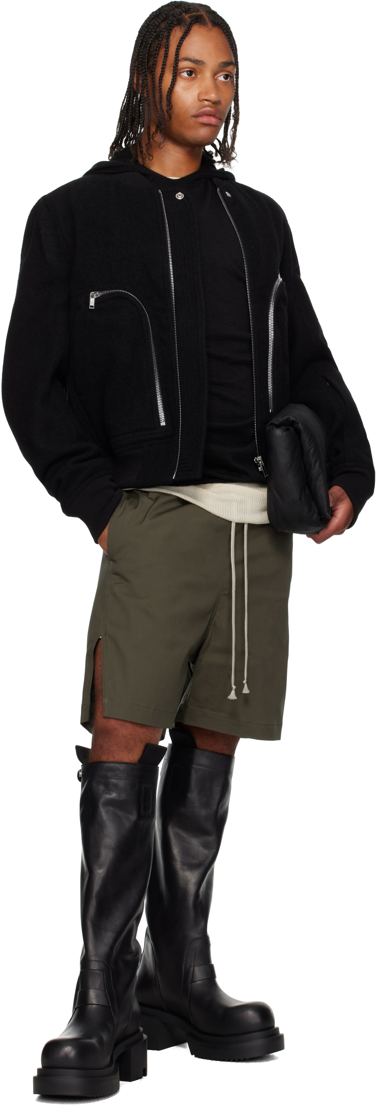 Rick Owens Black Concordians Big Pillow Griffin Bag