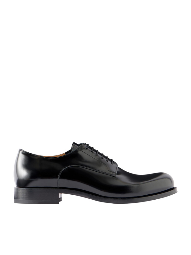 Photo: Christian Louboutin - Moustachou Leather Oxford Shoes - Black