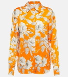 Erdem - Lillia floral satin blouse
