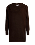Jijil Womens Sweater Chocolate in Brown