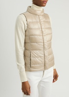 Herno Giulia Quilted Shell Gilet Cream