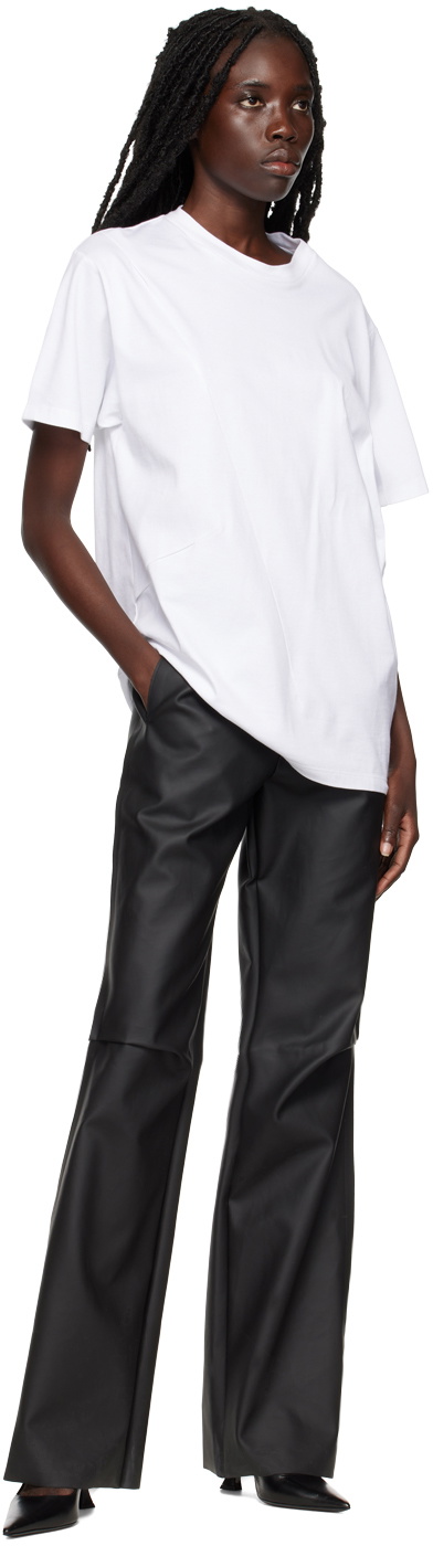 GAUCHERE Black Coated Trousers