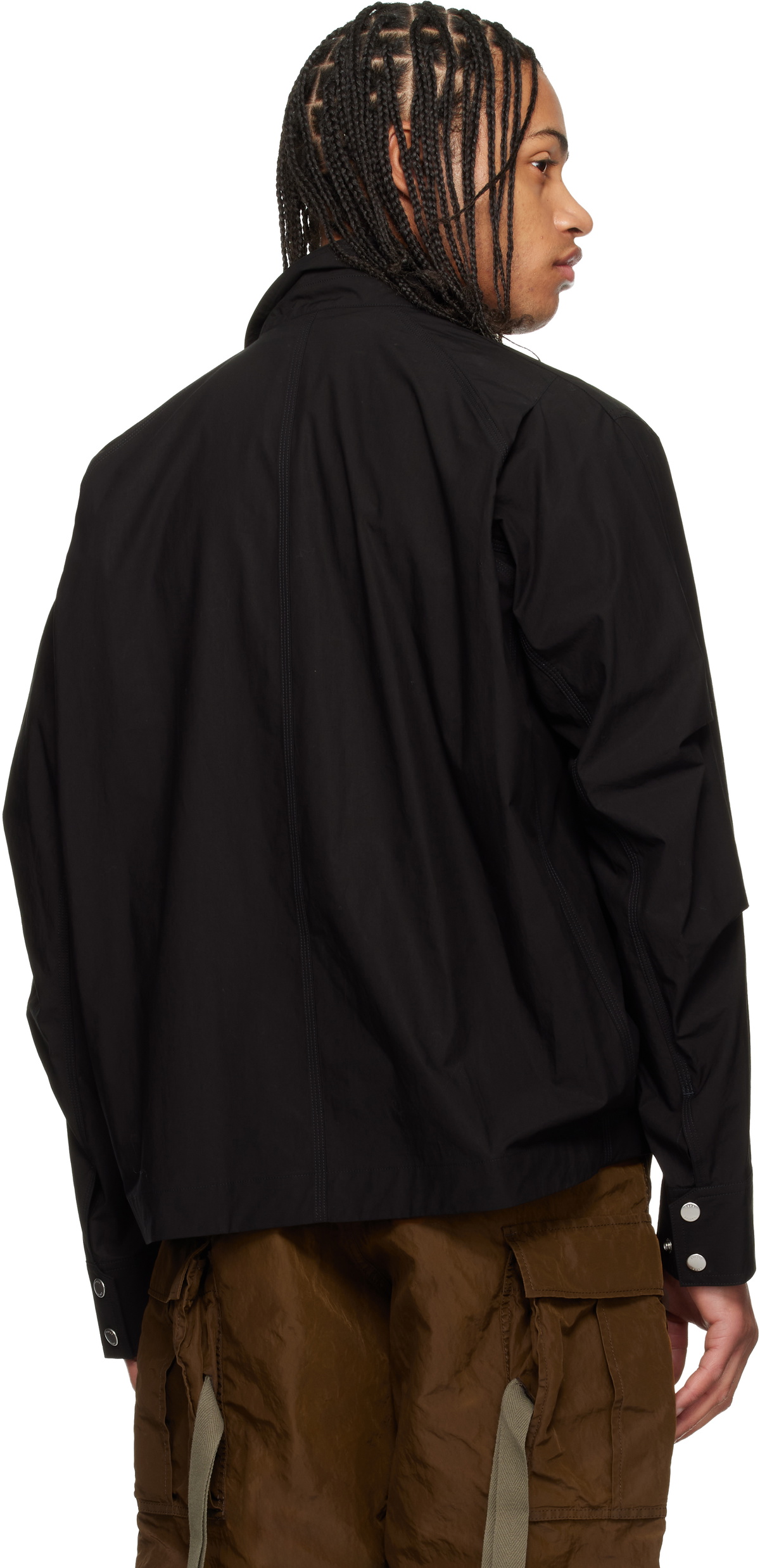 sacai Black Cotton Typewriter Jacket Sacai