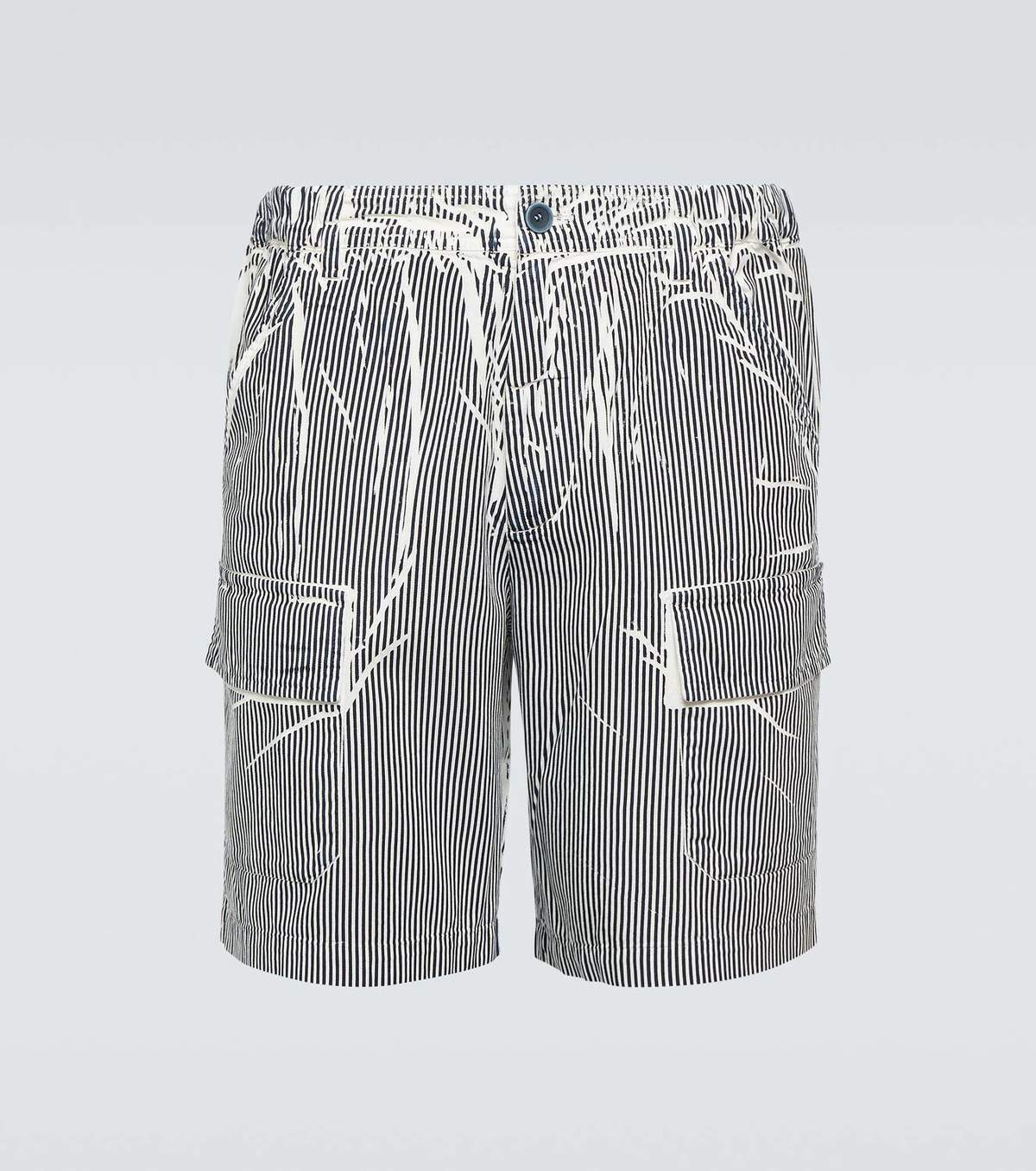 Ranra Stuttur striped cotton shorts
