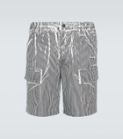 Ranra Stuttur striped cotton shorts