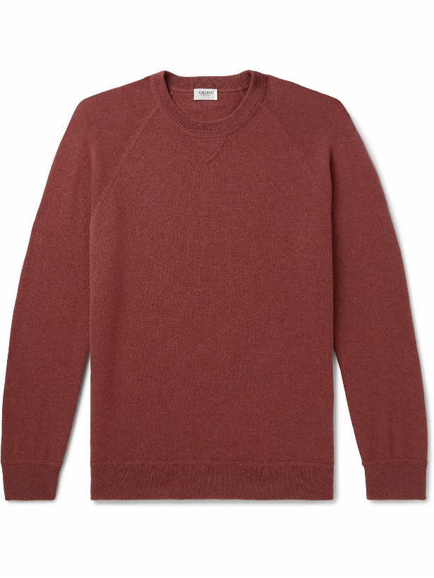Photo: Ghiaia Cashmere - Cashmere Sweater - Red