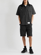 WTAPS - Logo-Appliquéd COOLMAX® Cotton-Blend Shirt - Black