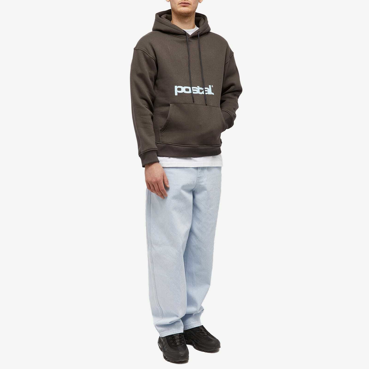 POSTAL Men's Classic Logo Hoodie in Concrete