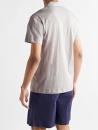 THEORY - Bron Slub Organic Cotton-Jersey Polo Shirt - Gray
