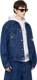 Carhartt Work In Progress Blue Belmar Denim Jacket
