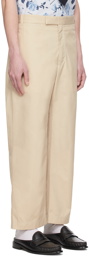 Thom Browne Beige Unconstructed Trousers