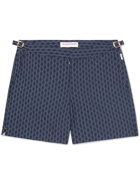 Orlebar Brown - Bulldog Mid-Length Jacquard Swim Shorts - Blue