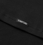 TOM FORD - Stretch-Cotton Jersey T-Shirt - Black