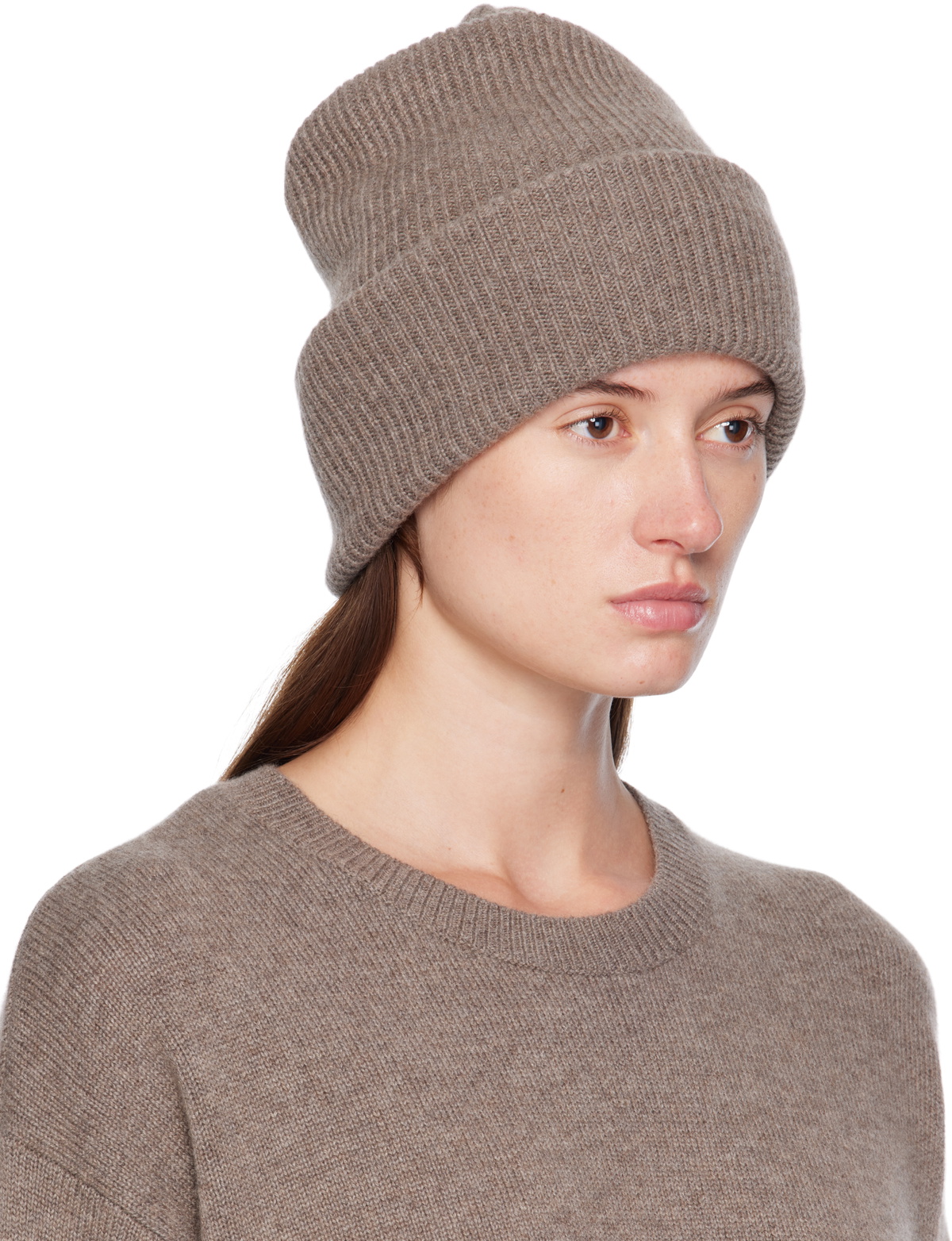 LISA YANG Taupe 'The Stockholm' Beanie