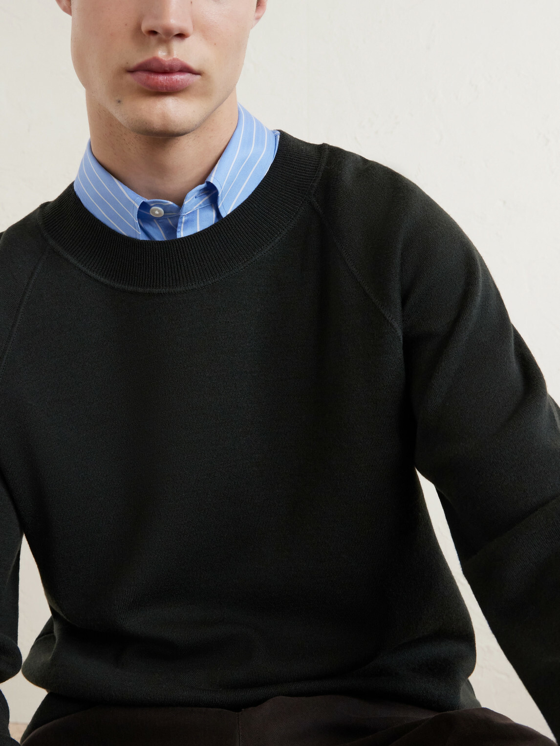 Margaret Howell - MHL. Merino Wool Sweatshirt - Black