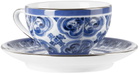 Dolce & Gabbana White & Navy Mediterraneo Espresso Set